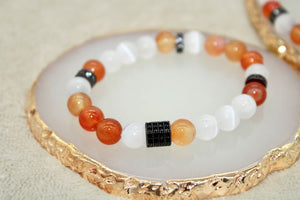 Selenite & Orange Carnelian